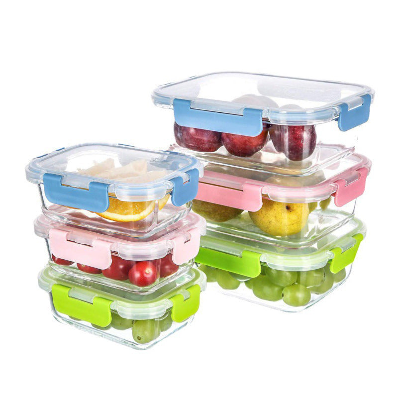 Microwaveable Heating Buckle Glass Lunch Box