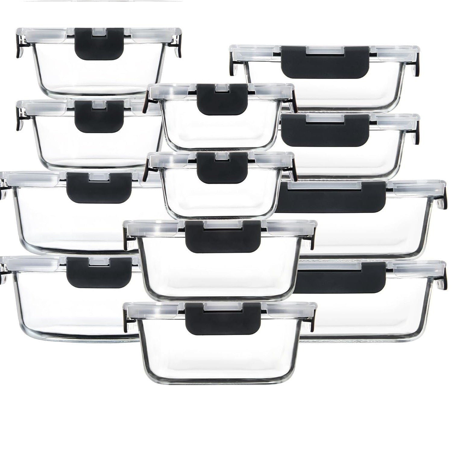 Microwaveable Heating Buckle Glass Lunch Box