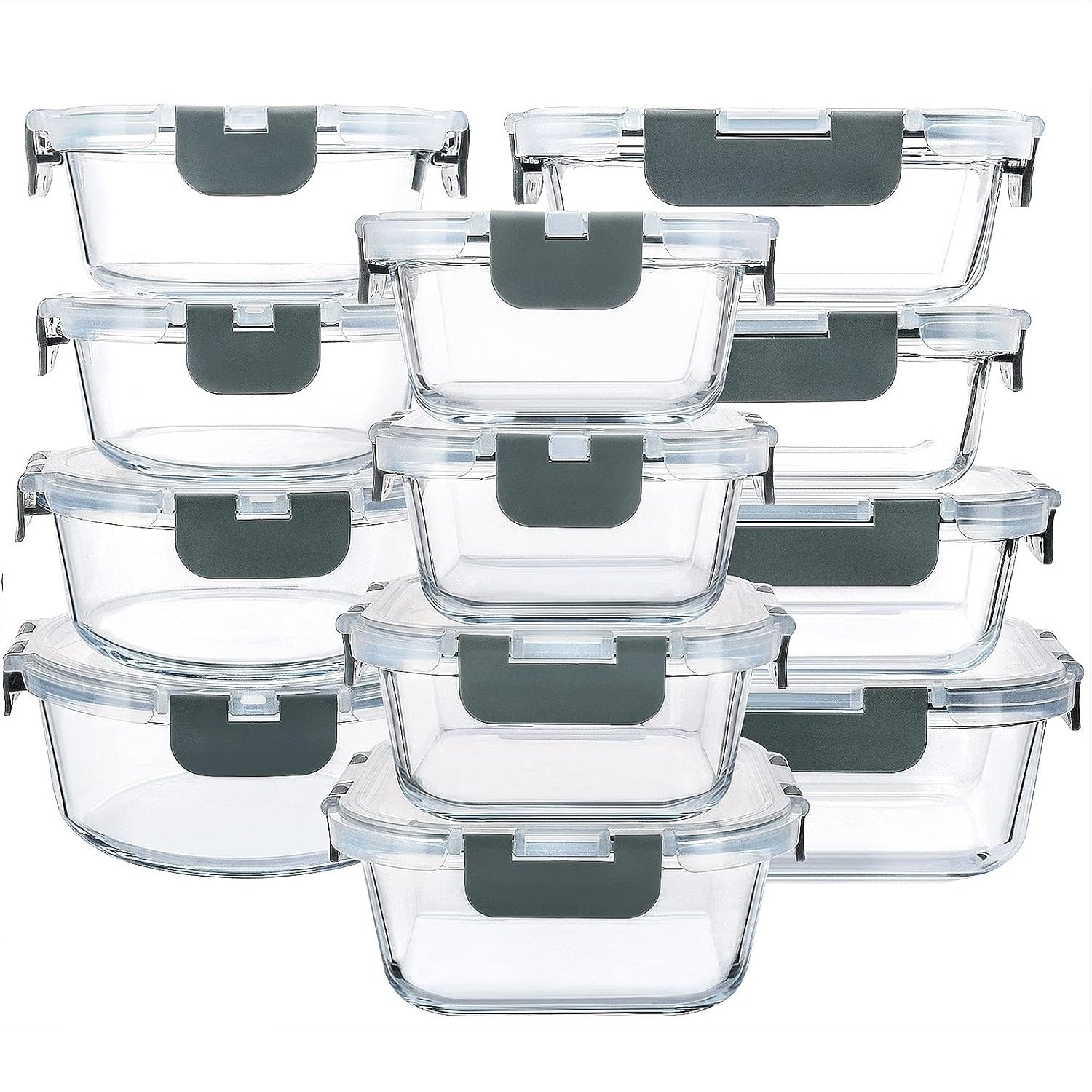 Microwaveable Heating Buckle Glass Lunch Box