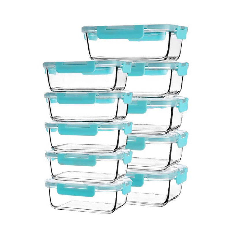Microwaveable Heating Buckle Glass Lunch Box