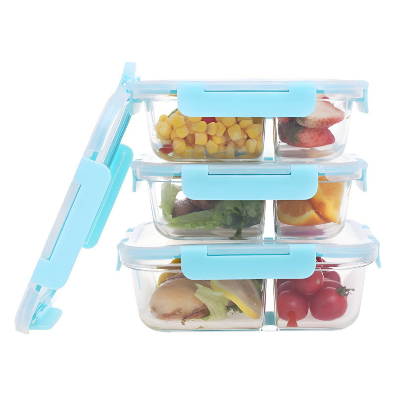 Microwaveable Heating Buckle Glass Lunch Box